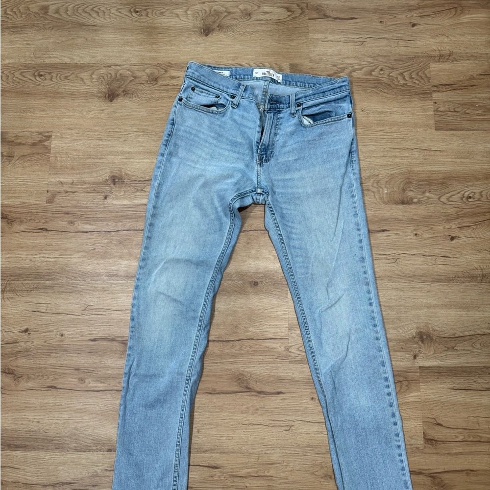 Hollister Men’s Skinny Jeans - Light Blue